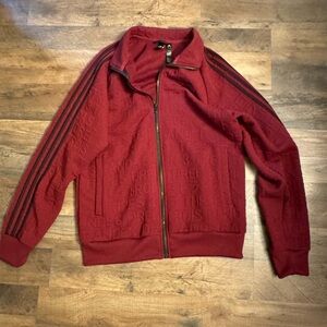 Adidas Men's Zip Up Red Sweater